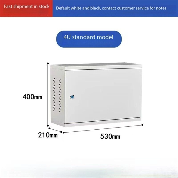Fiber Optic Cable Distribution Box Installed on Wall