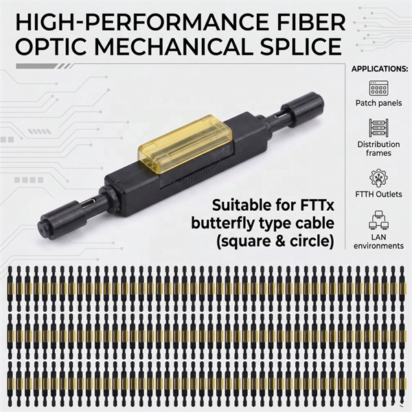 Two optical fibers connected to one optical splitter 