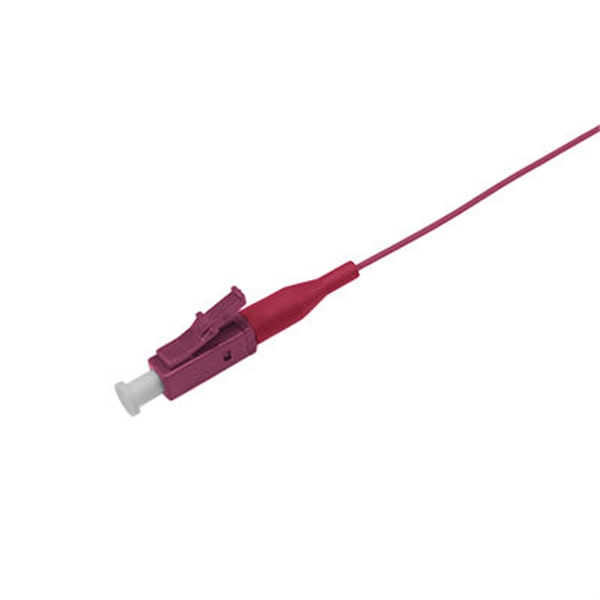 What color is a 10 Gigabit fiber optic pigtail 